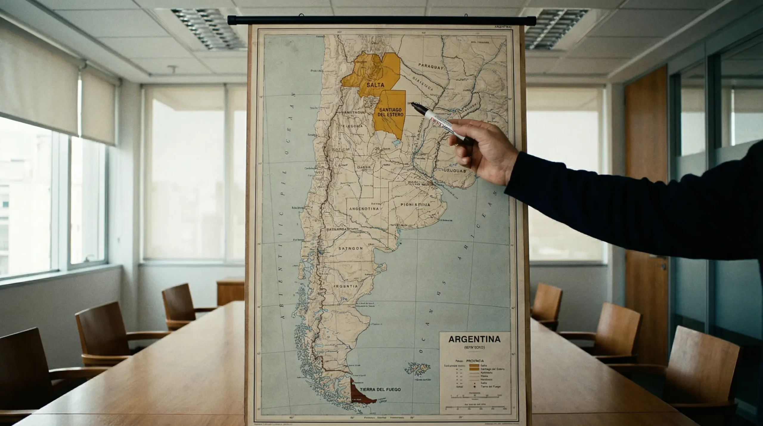 Mapa de Argentina destacando las tres provincias sin regulación de juego en línea